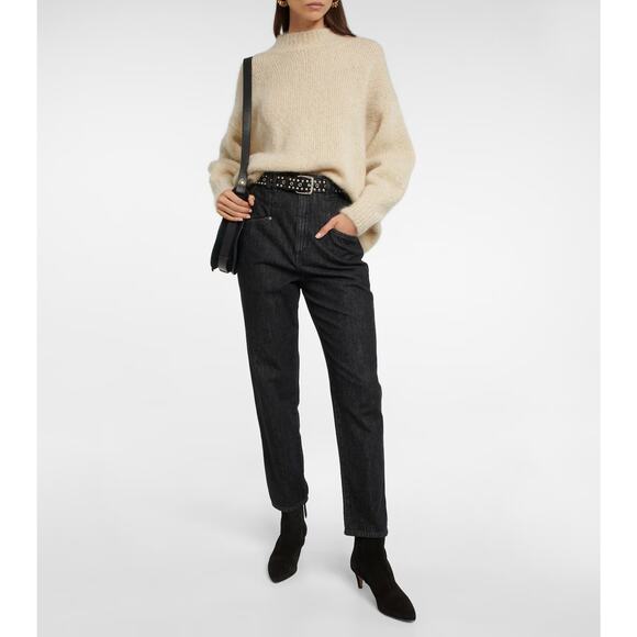 NEW WOMEN'S ISABEL MARANT Deone BLACK suede ankle CITY boots BOOTIE US 5-6 FR 36 - Picture 2 of 9